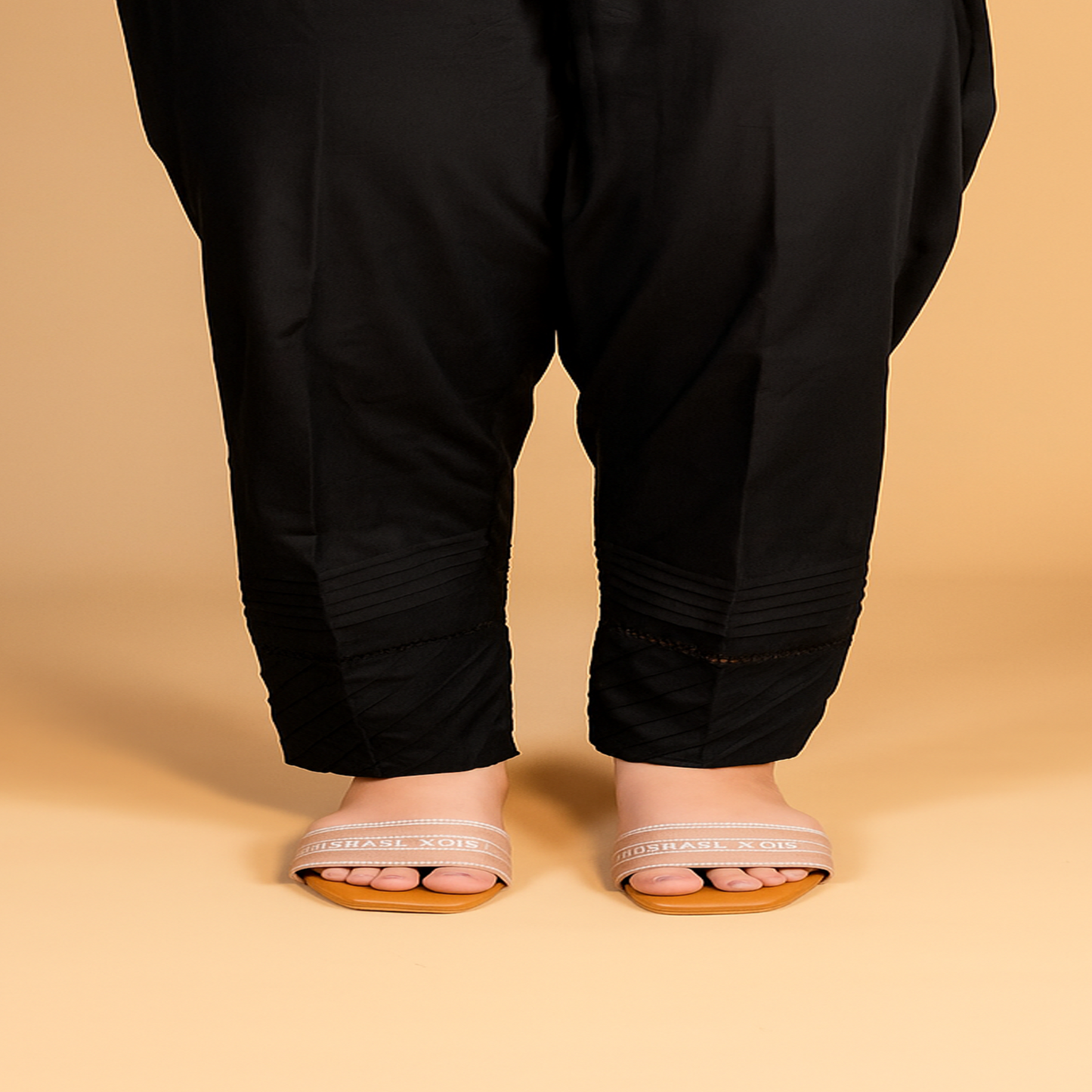 COTTON CAPRI LOOKED PINTEX TROUSER
