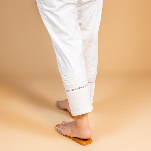 COTTON CAPRI LOOKED PINTEX TROUSER