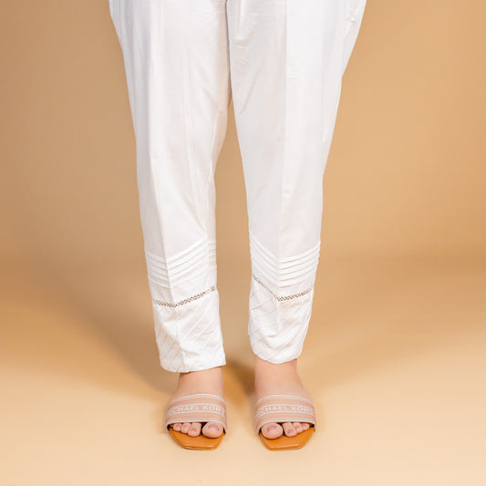COTTON CAPRI LOOKED PINTEX TROUSER