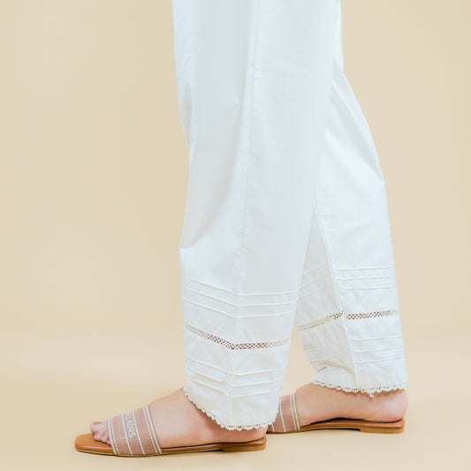 PINTEX WITH JOINT LACED COTTON TROUSER