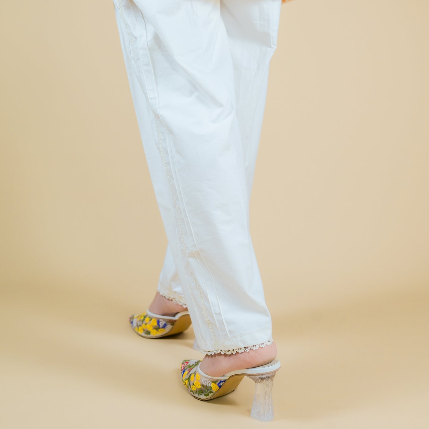 STRIPPED COTTON TROUSER