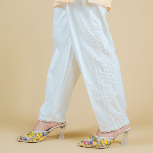 STRIPPED COTTON TROUSER