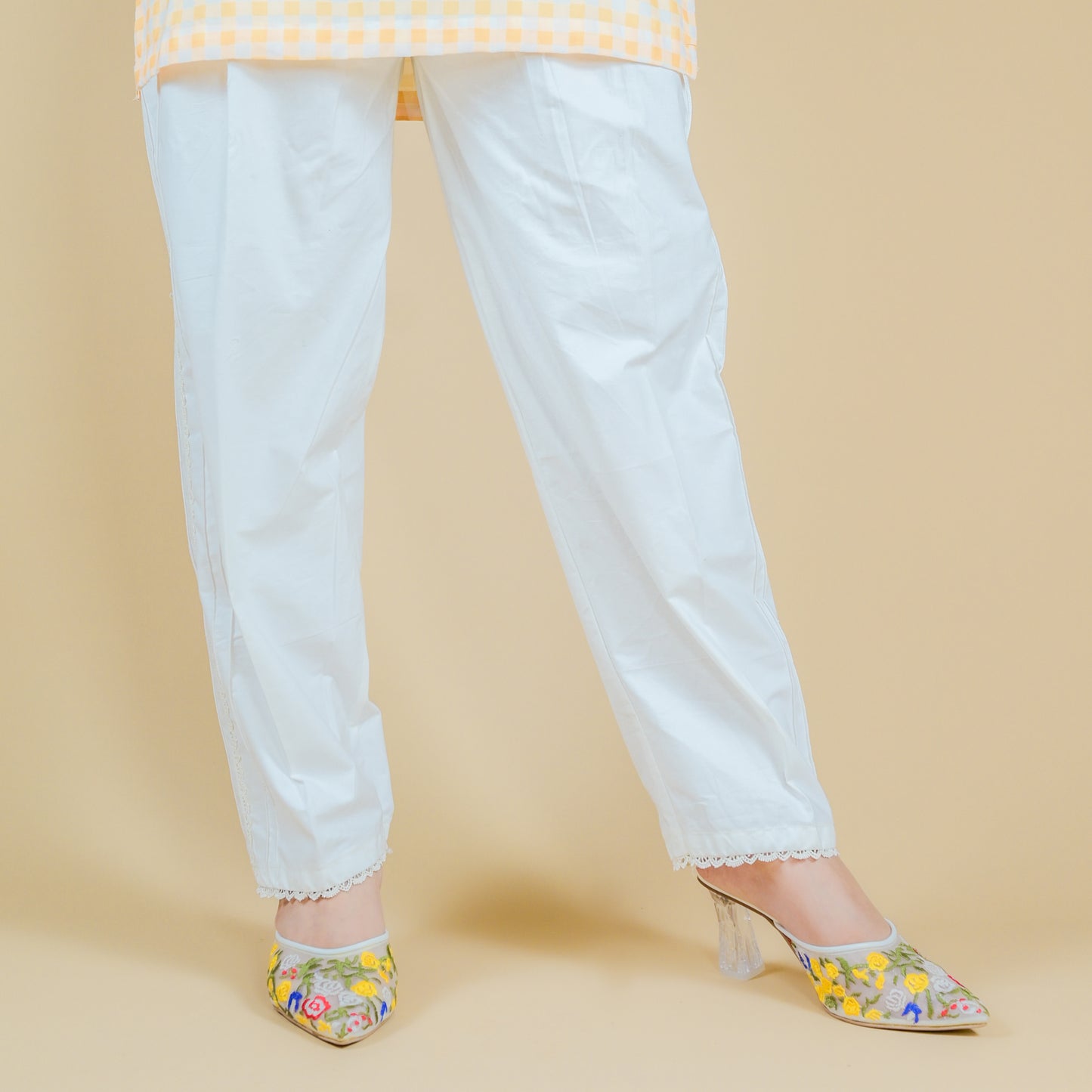 STRIPPED COTTON TROUSER