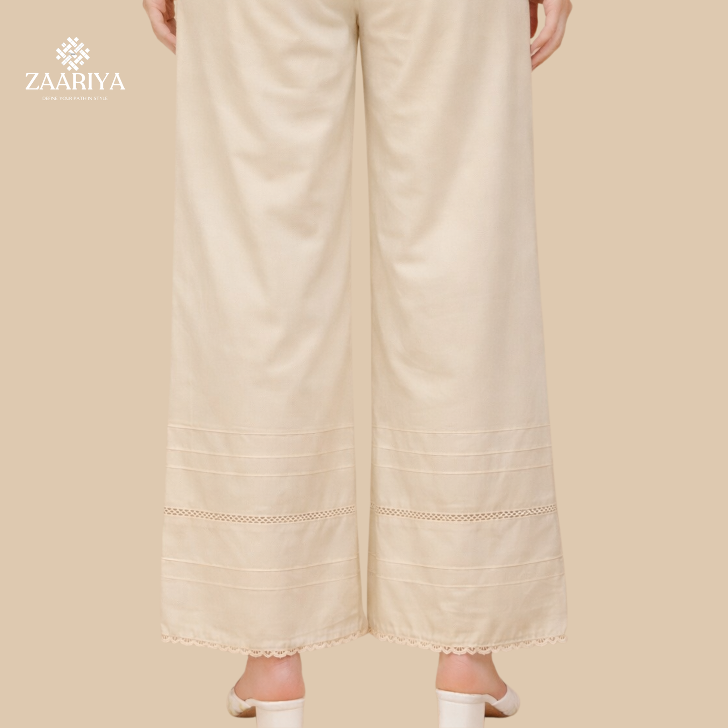 Soft Cotton Women  Pintuck Palazzo | Ladies Summer Palazzo Pants