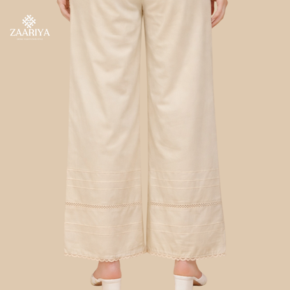 Soft Cotton Women  Pintuck Palazzo | Ladies Summer Palazzo Pants