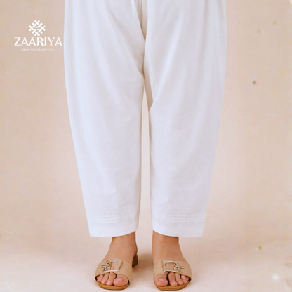 Ladies Cotton Pintuck Shalwar | Soft Comfortable Simple Pintuck Shalwar for Women | Daily Wear Ladies Shalwar Kameez Bottom