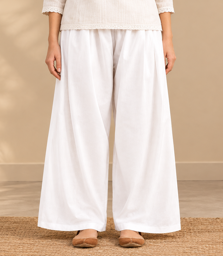 Farshi Cotton Trousers for Women – Premium Pakistani Loose Trouser | Comfortable Ethnic Wear for All Season