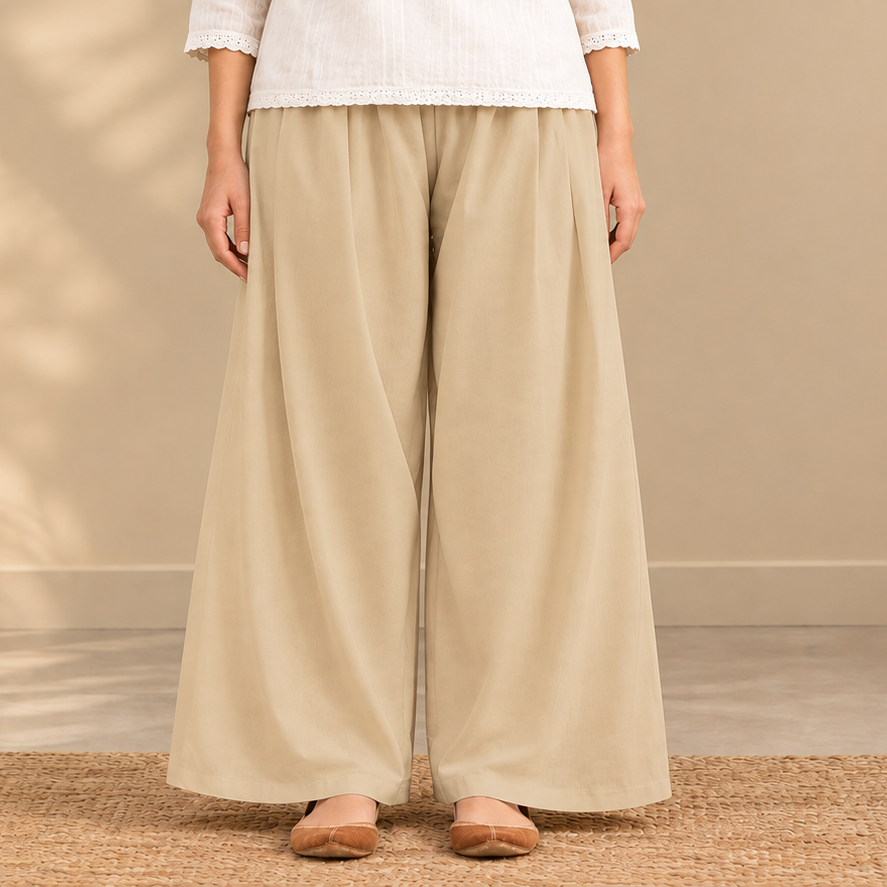 Farshi Cotton Trousers for Women – Premium Pakistani Loose Trouser | Comfortable Ethnic Wear for All Season