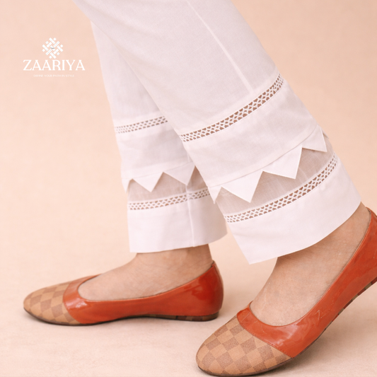 Soft Cotton Organza Trousers For Women