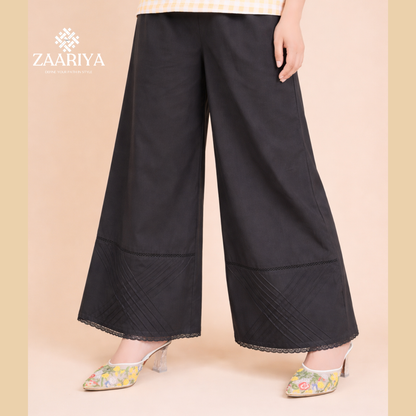 Soft Cotton Boxes Palazzo For Women | Ladies Summer Cotton Palazzo.