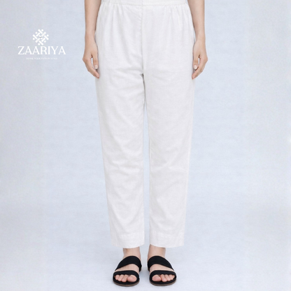 Soft Cotton Classic Casual Trousers For Women